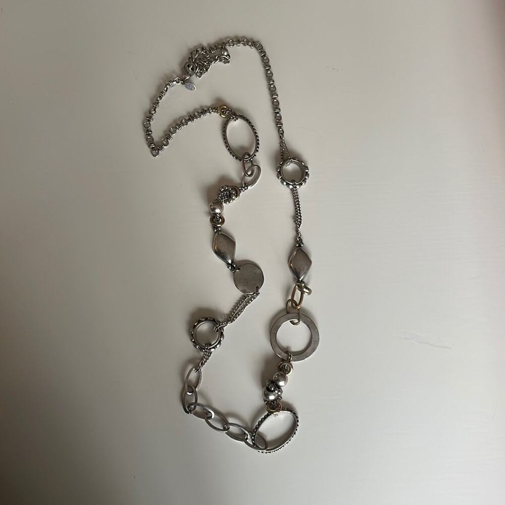 Chico’s Modernist Long Chain Necklace